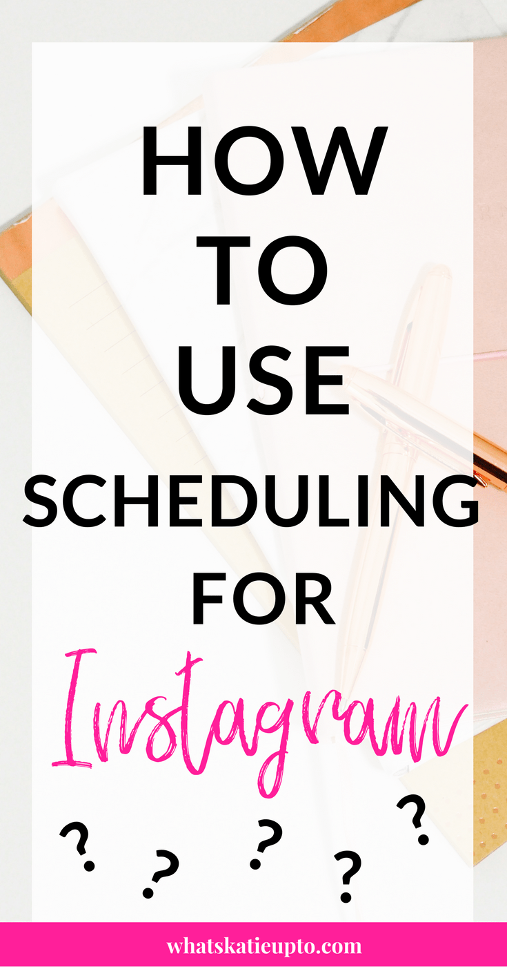how to use scheduling for instagram