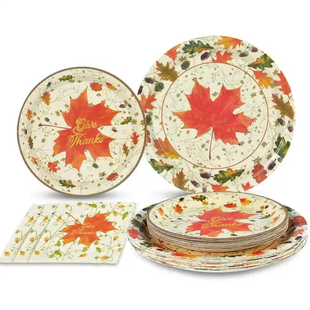 Leaves Paper Plates