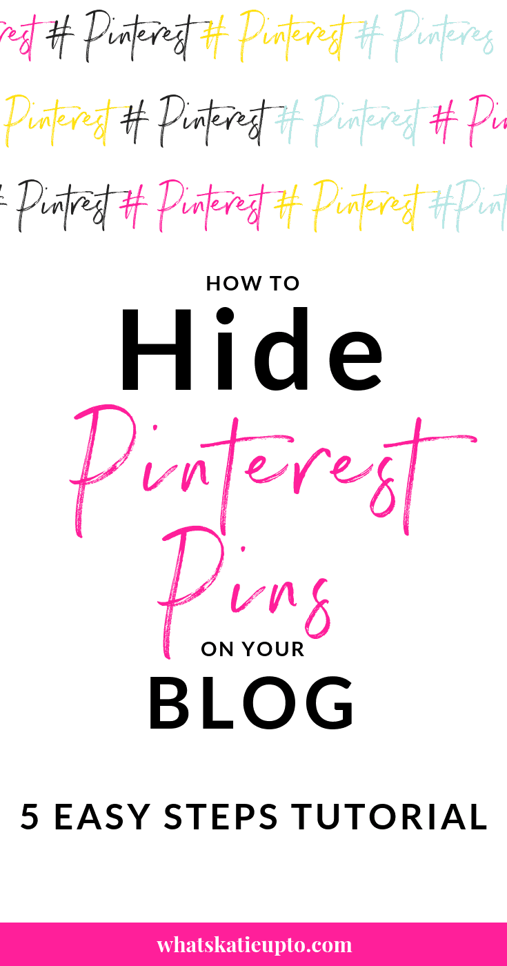 How to Hide Pinterest Pins on your Blog
