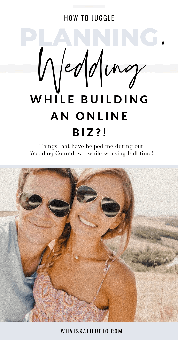 planning a wedding while building your own online biz