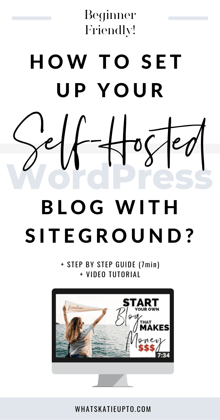 How to set up your Self-Hosted WordPress Blog with Siteground