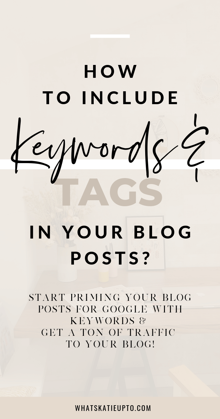 Keywords into your Blog Posts