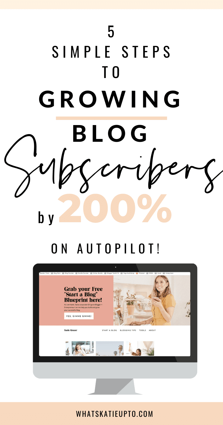 5 Simple Steps to growing Blog Subscribers by 200%