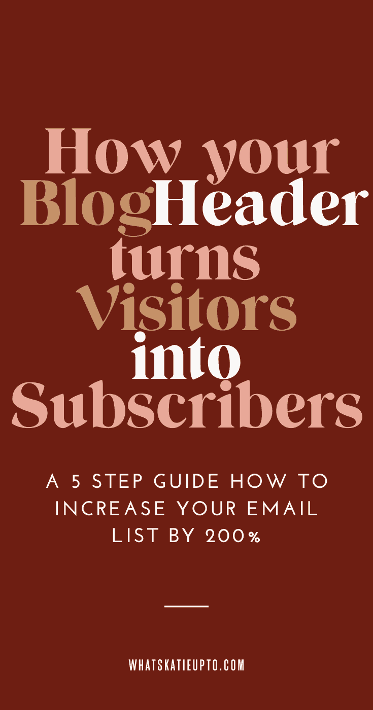 How your Blog Header turns Visitors into Subscribers