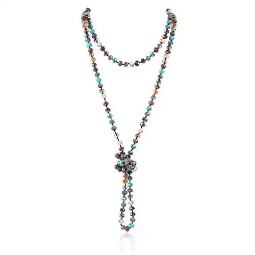 Hand Knotted Crystal Necklace