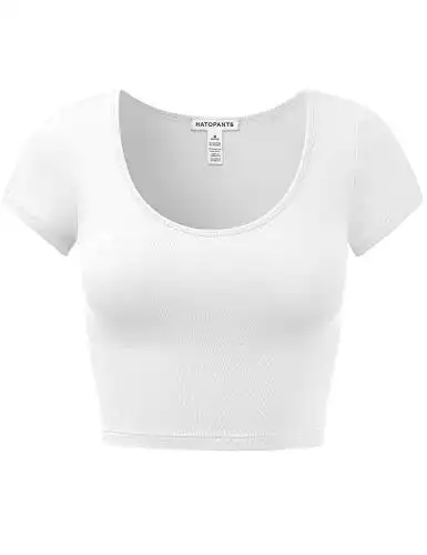 Scoop Neck Crop Top