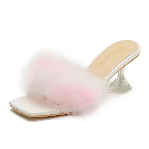 Fluffy Feather Slip on