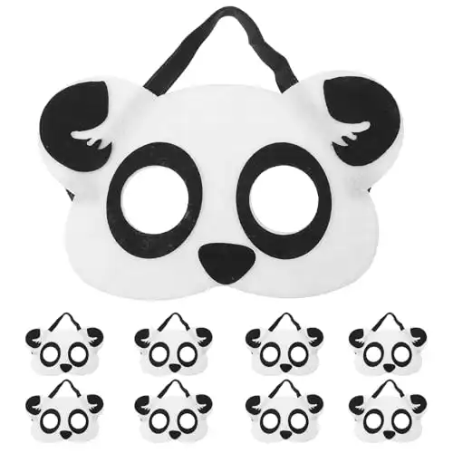 Felt Panda Masquerade Mask