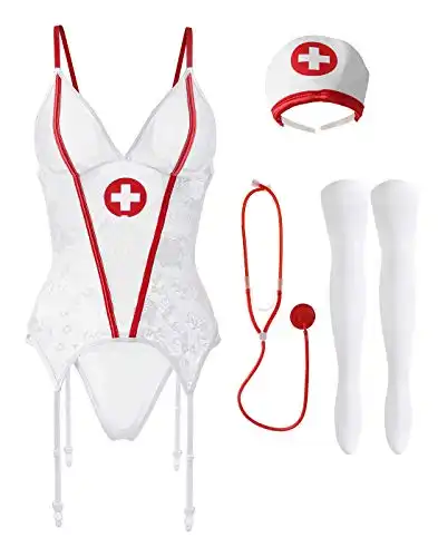 Nurse Lingerie with Stethoscope