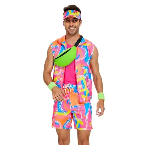 Cosplay 80s 90s Workout Outfit Party