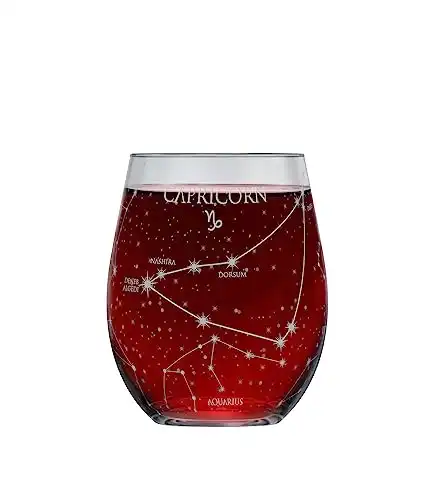 Capricorn Stemless Wine Glass