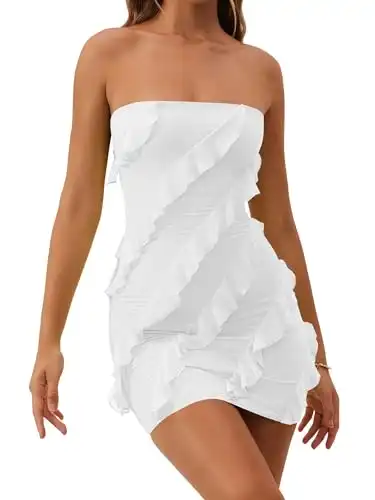 Bodycon Ruffle Mini Dress