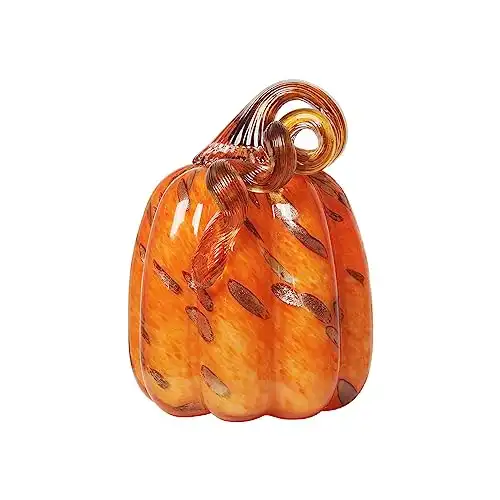 Hand Blown Pumpkin Figurine