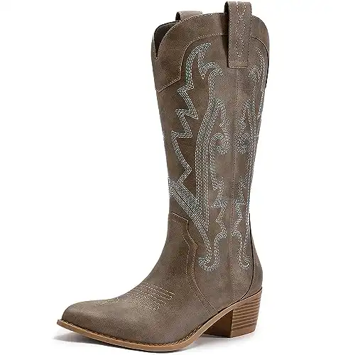 Mid-Calf Western Boots