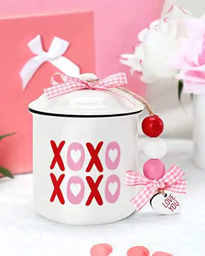 Xoxo Ceramic Canister