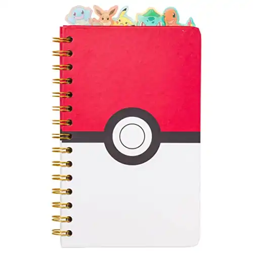 Pokemon Spiral Tabbed Notebook