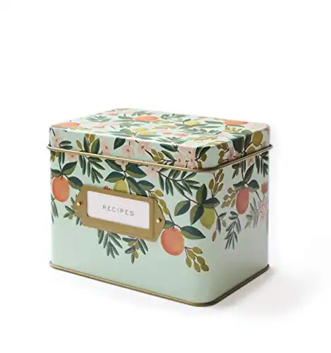 Floral Recipe Tin