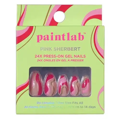 Pink Sherbert Nails