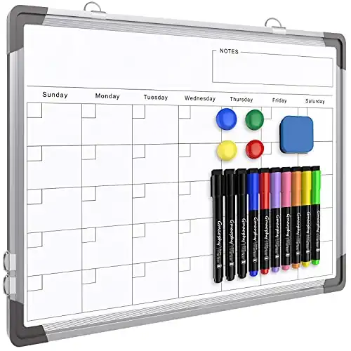 Magnetic Whiteboard Calendar