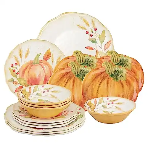 Pumpkin Melamine Dinnerware