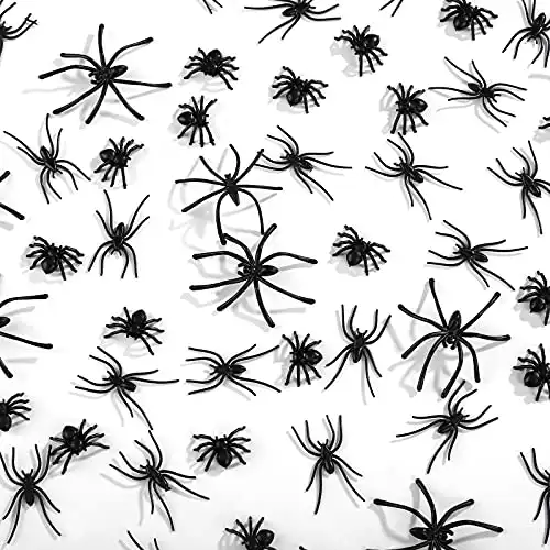 120 Fake Tiny Spiders