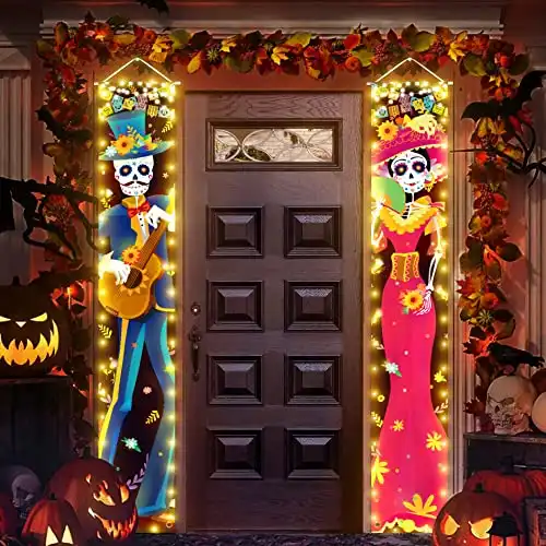 Dia De Los Muertos Porch Banner