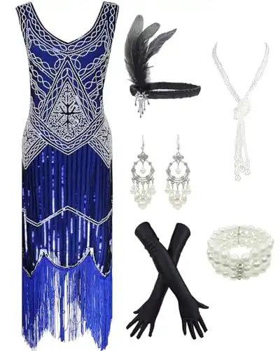 Gatsby Sequin Tassels Dress