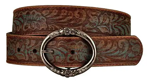 Embossed Leather Belt