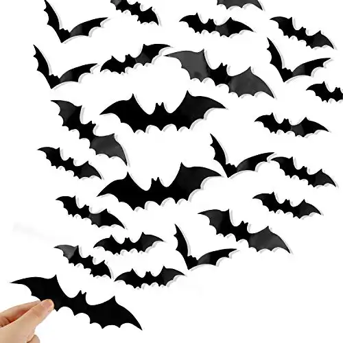 3D Spooky Bats Stickers