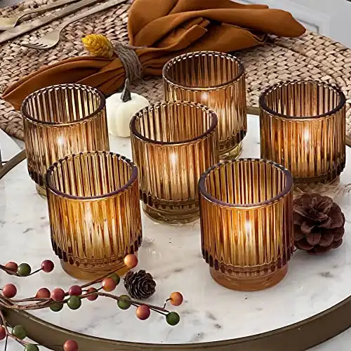 Glass Tealight & Votive Candle Holders