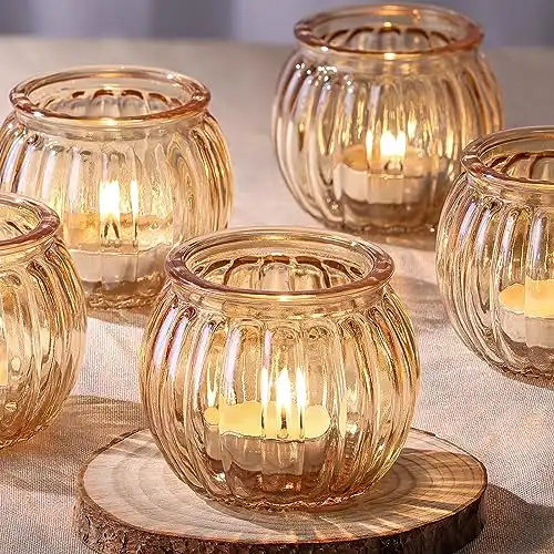 Ribbed Glass Tealight