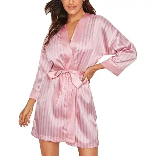 Stripe Pink Robe