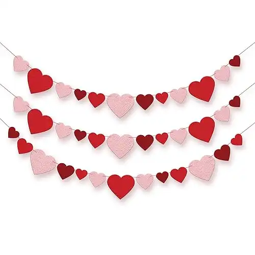 Felt Heart Garland