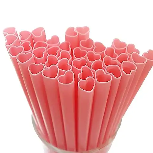 Heart Shaped Straws