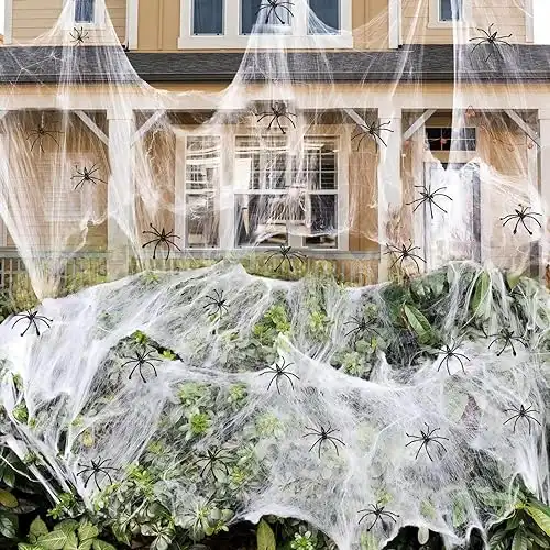 Spider Webs Fake Spiders