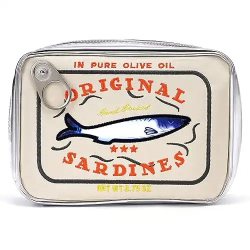 Canned Sardines Makeup Bag