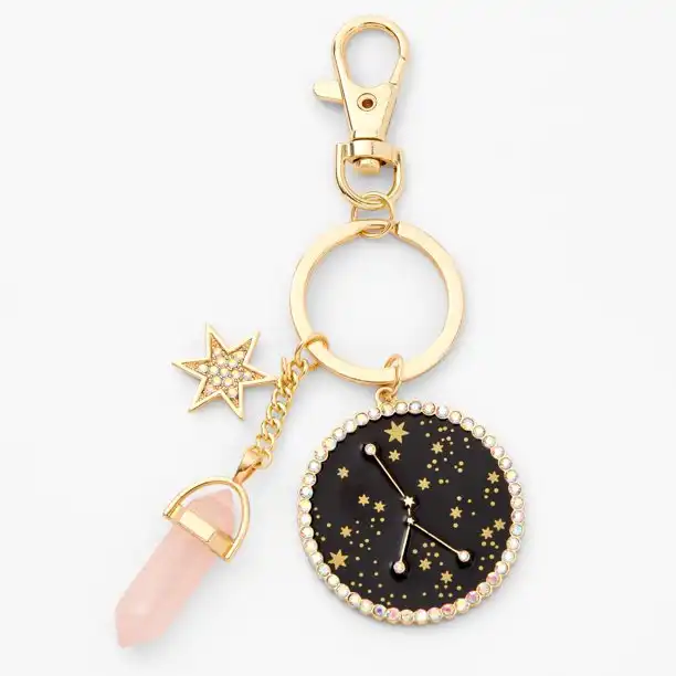 Mystical Gem Zodiac Keychain