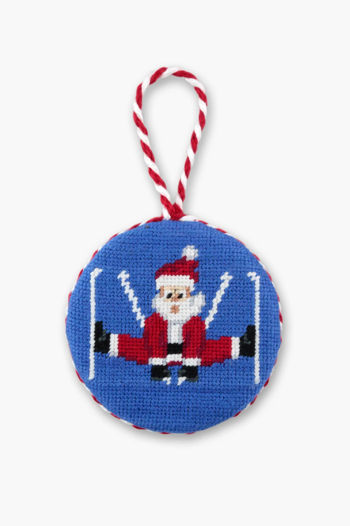 Santa Needlepoint Ornament