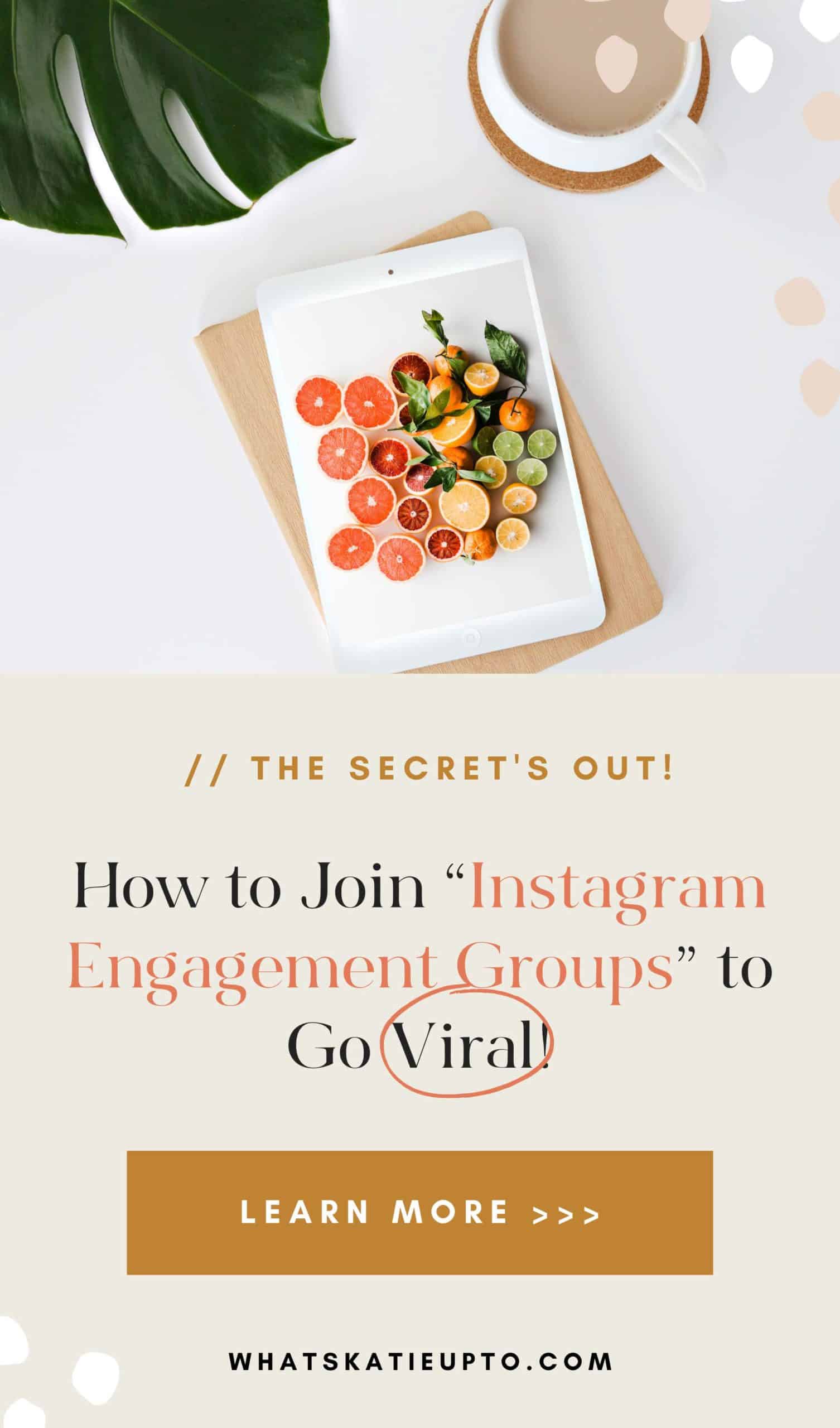 How to join "Instagram Engagement Groups" to go Viral! Katie Grazer