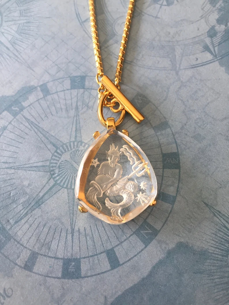 Intaglio Pendant Necklace