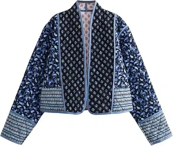 Quilted Floral Cardigan