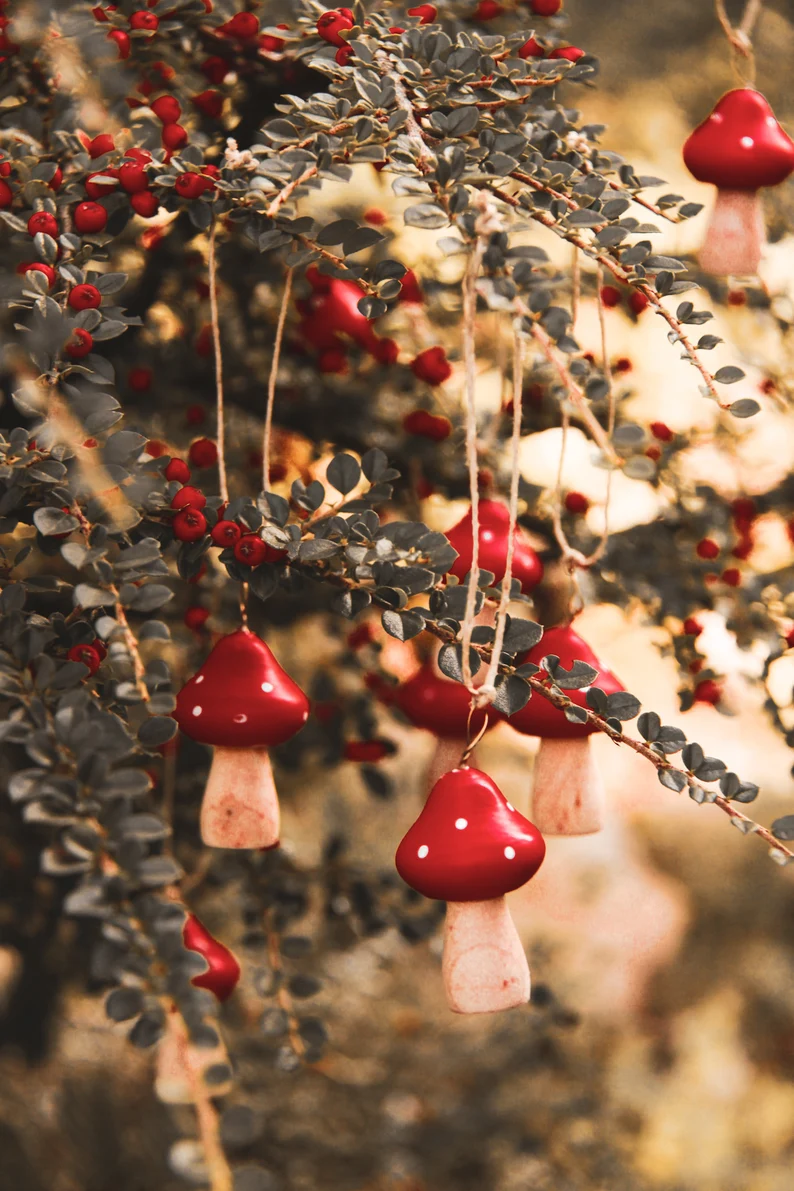 Red Mushroom Ornament