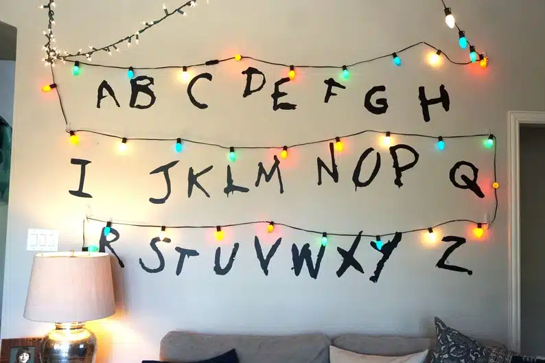 Scary Letters Wall Mural