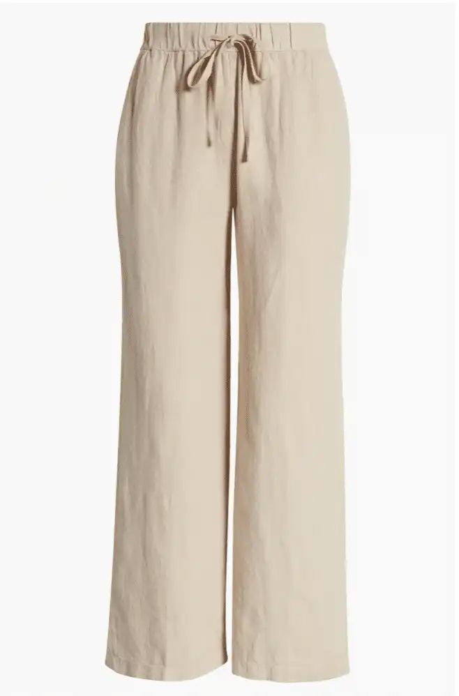 Drawstring Straight Pants