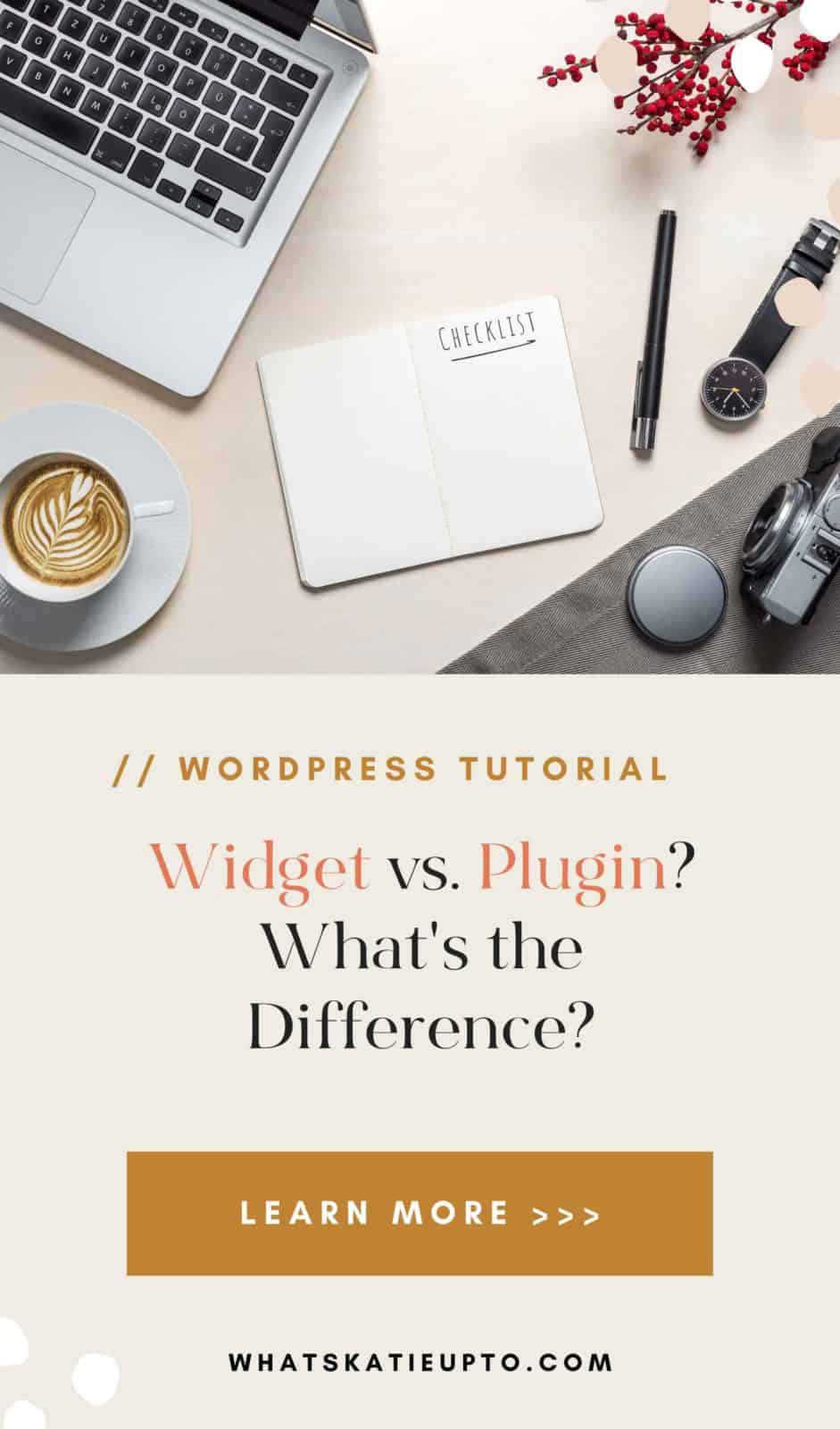 The Difference Between A WordPress "Widget" And "Plugin" - Katie Grazer ...