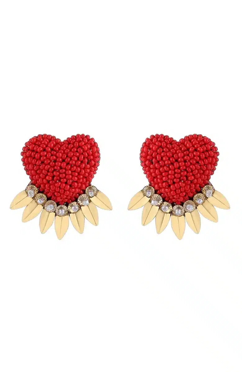 Heart Stud Earrings