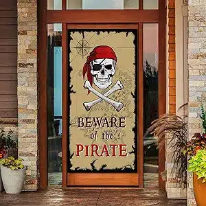 Beware of Pirates Door Banner