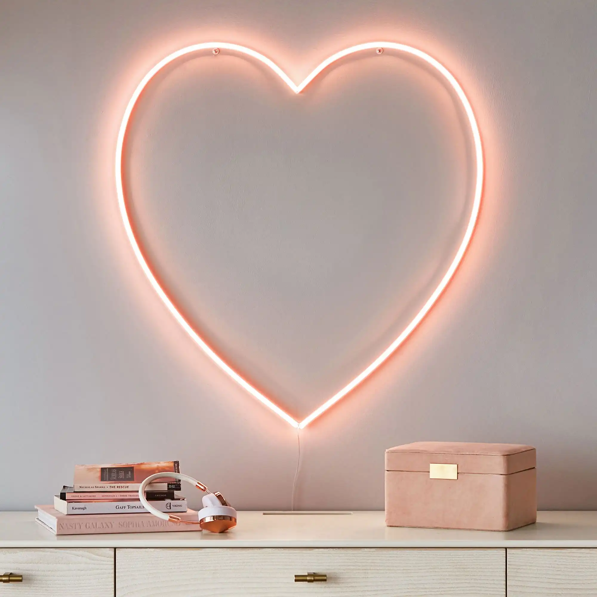 Blush Heart Wall Light