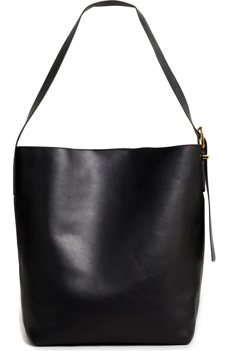 Leather Bucket Tote