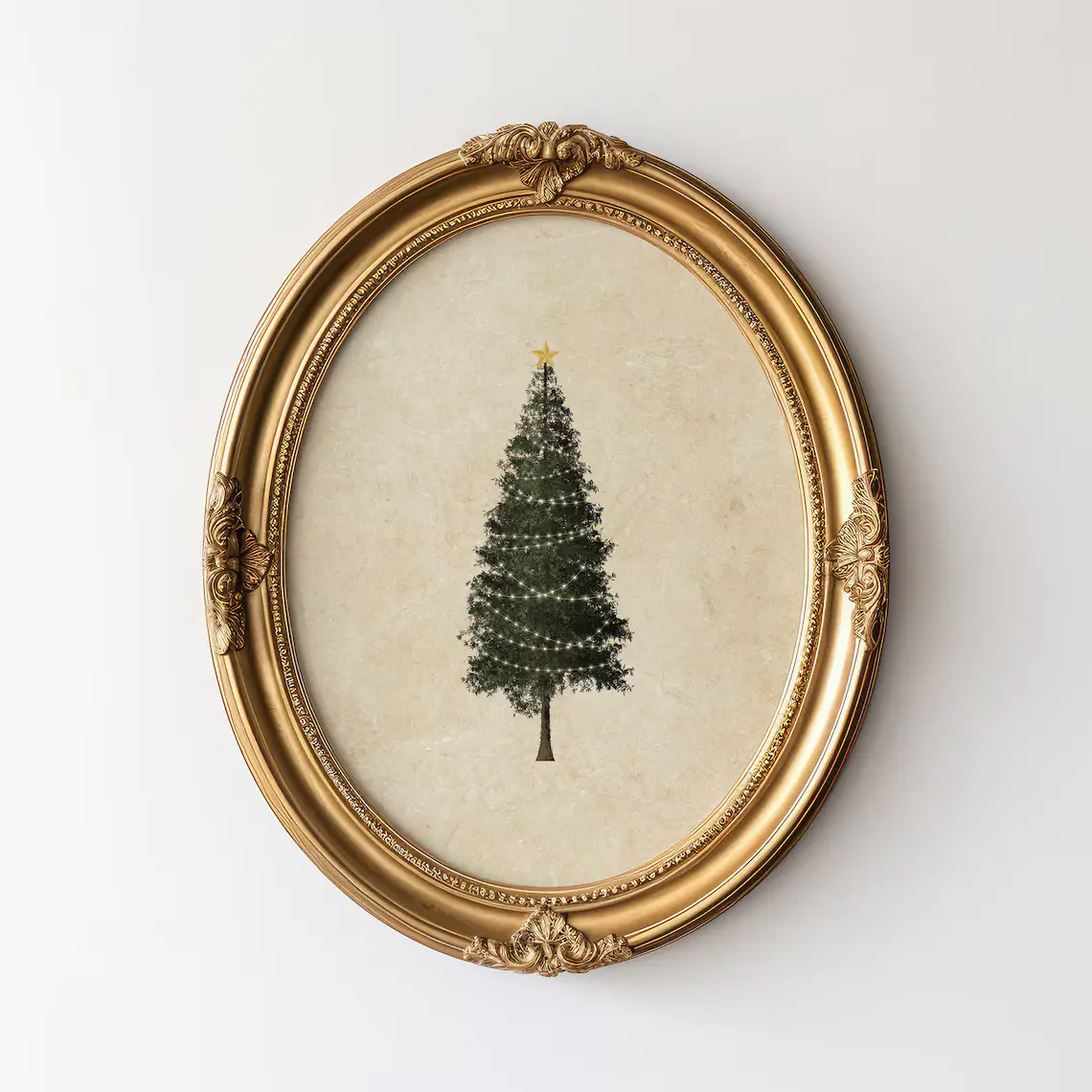 Christmas Tree Print Decor